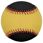 Metallic Gold and Black Custom Softball ソフトボール (裏面)