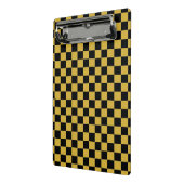 Metallic Gold and Black Square Box Stylish Pattern ミニクリップボード (アングル2)