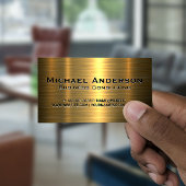 Metallic Gold Background 名刺