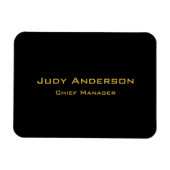 Metallic Gold & Black Professional Modern Elegant マグネット (横)