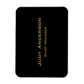 Metallic Gold & Black Professional Modern Elegant マグネット (縦)