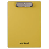 Metallic Gold Clipboard with Your Name Displayed クリップボード (正面)