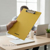 Metallic Gold Clipboard with Your Name Displayed クリップボード