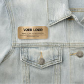 Metallic Gold Company Business Logo Employee 名札 (インサイチュ)