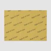 Metallic Gold Tissue Paper with Name Pattern Print 薄葉紙 (正面)