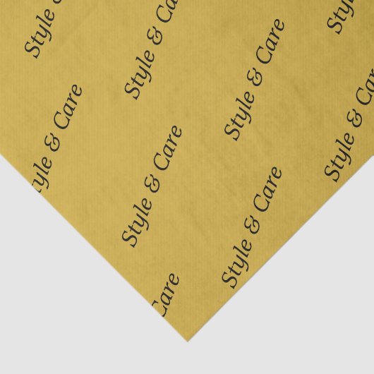 Metallic Gold Tissue Paper with Name Pattern Print 薄葉紙 (詳細)
