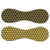 Metallic Gold with Solid Black Dot Pattern ソフトボール (パネル)