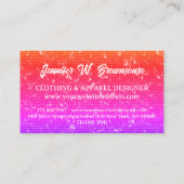 Metallic gradient T Shirt Print Clothing Apparel 名刺 (裏面)