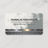 Metallic | Grunge Background | Construction 名刺 (正面)