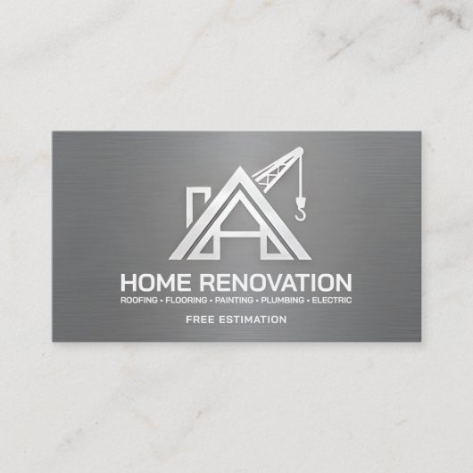 Metallic Home Renovation Structural Contractor 名刺 (正面)