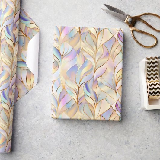 Metallic Iridescent Pastel Wrapping Paper ラッピングペーパー