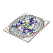 Metallic Mandala '9' - by ID AD Art Gabi Zapf タイル (側面)