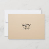 Metallic Muse QR Code Wedding RSVP Card (裏面)