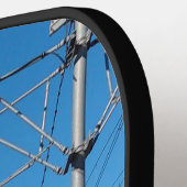 Metallic Nature Cityscape 1 Pickleball Paddle ピックルボールラケット (左詳細)