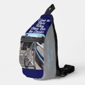 Metallic Nature Cityscape Stairs Print Cut Sew Bag スリングバッグ (右コーナー)