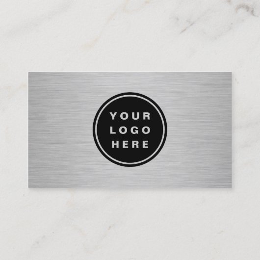 Metallic Professional Company Logo QR Code  名刺 (裏面)