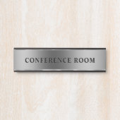 Metallic Silver Background  サインプレート (正面)