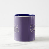 Metallic Silver Mother Purple Mug ツートーンマグカップ (中央)