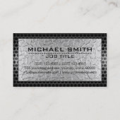 Metallic Stainless Metal Steel Border #23 名刺 (裏面)