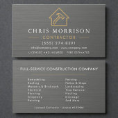 Metallic Steel Building Construction Contractor 名刺