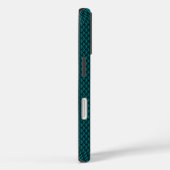 Metallic Teal-Green Brushed Aluminum Look Case-Mate iPhoneケース (裏面 / 右)