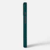 Metallic Teal-Green Brushed Aluminum Look Case-Mate iPhoneケース (裏面 / 左)