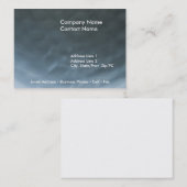 Metallic Wavesカードテンプレート 名刺 (正面/裏面)