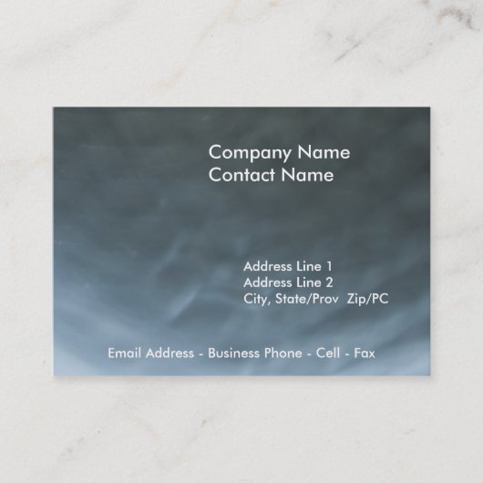 Metallic Wavesカードテンプレート 名刺 (正面)