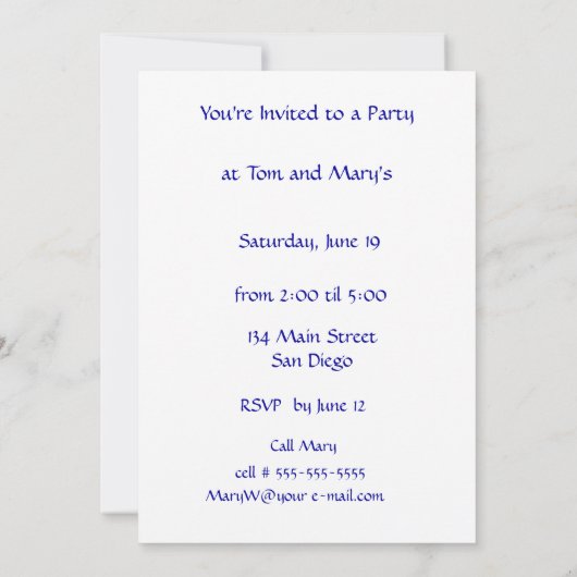 Metallica 3Dの円及び踏面の招待されました 招待状 (裏面)