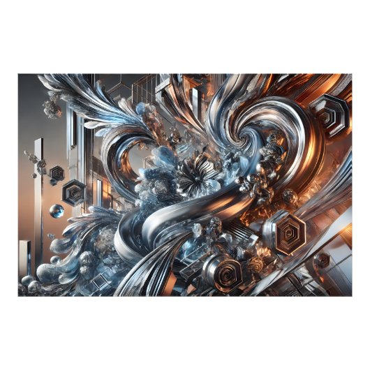 Metallische Strömungen フォトプリント (正面)