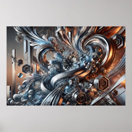 Metallische Strömungen ポスター (正面)