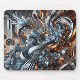Metallische Strömungen マウスパッド