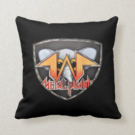 Metalphantの紋章の装飾用クッション-黒 クッション