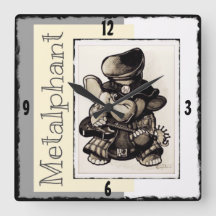 Metalphantの金属の柱時計-アクリル