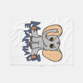 Metalphant象のフリースブランケット フリースブランケット (正面(横))