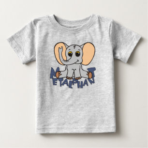 Metalphant象のベビーのTシャツ ベビーTシャツ
