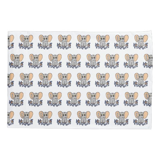 Metalphant象の枕箱 枕カバー (裏面)