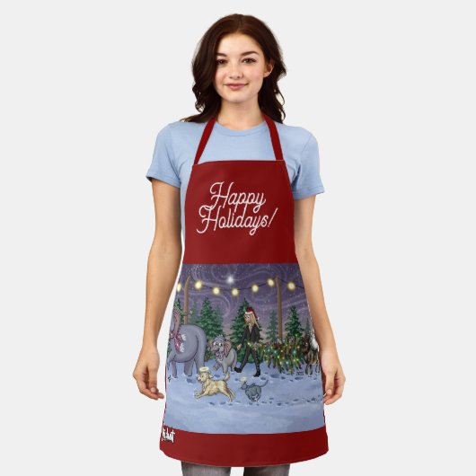 Metalphant Family Tree Apron エプロン (着用した状態)