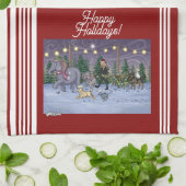 Metalphant Family Tree Kitchen Towel キッチンタオル (折り畳み)