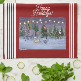 Metalphant Family Tree Kitchen Towel キッチンタオル