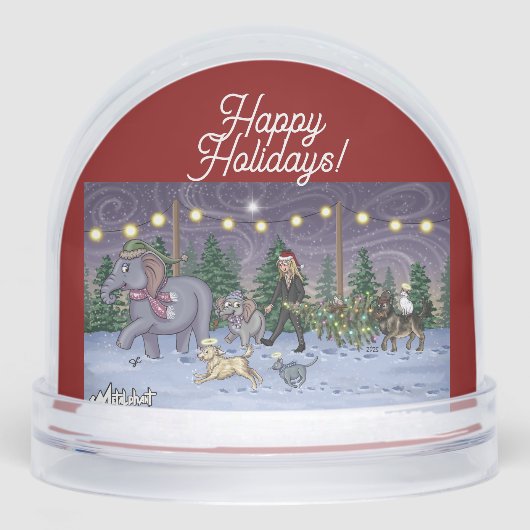 Metalphant Family Tree Snow Globe (正面)