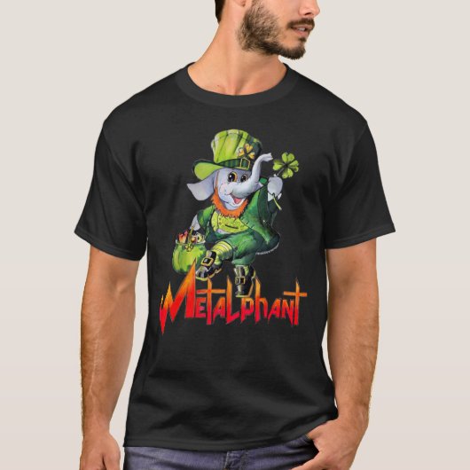 Metalphant St. Phantrick大人(ダークカラー) Tシャツ (正面)