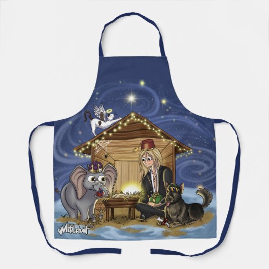 Metalphant Wilburのクリスマスの真意 エプロン (正面)