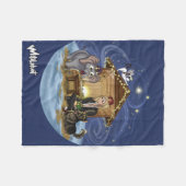 Metalphant Wilburのクリスマスの真意 フリースブランケット (正面(横))
