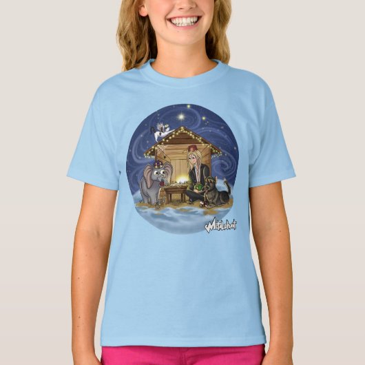 Metalphant Wilburのクリスマスガールの真の意味 Tシャツ (正面)