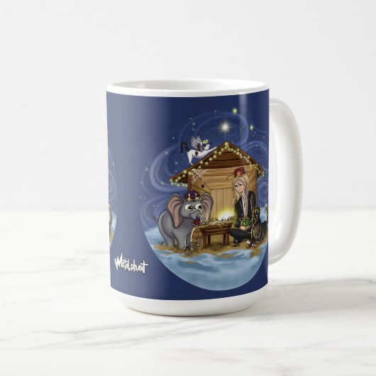 Metalphant Wilburのクリスマスマグの真の意味 コーヒーマグカップ (正面右)