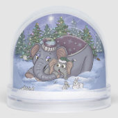 Metalphant Wilbur & Mom Snow Globe (正面)