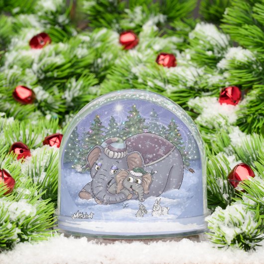 Metalphant Wilbur & Mom Snow Globe (クリスマス)