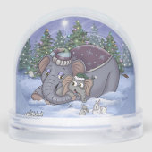 Metalphant Wilbur & Mom Snow Globe (裏面)