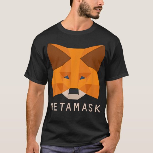 MetaMaskキツネ、Ethereum用暗号財布、 Tシャツ (正面)